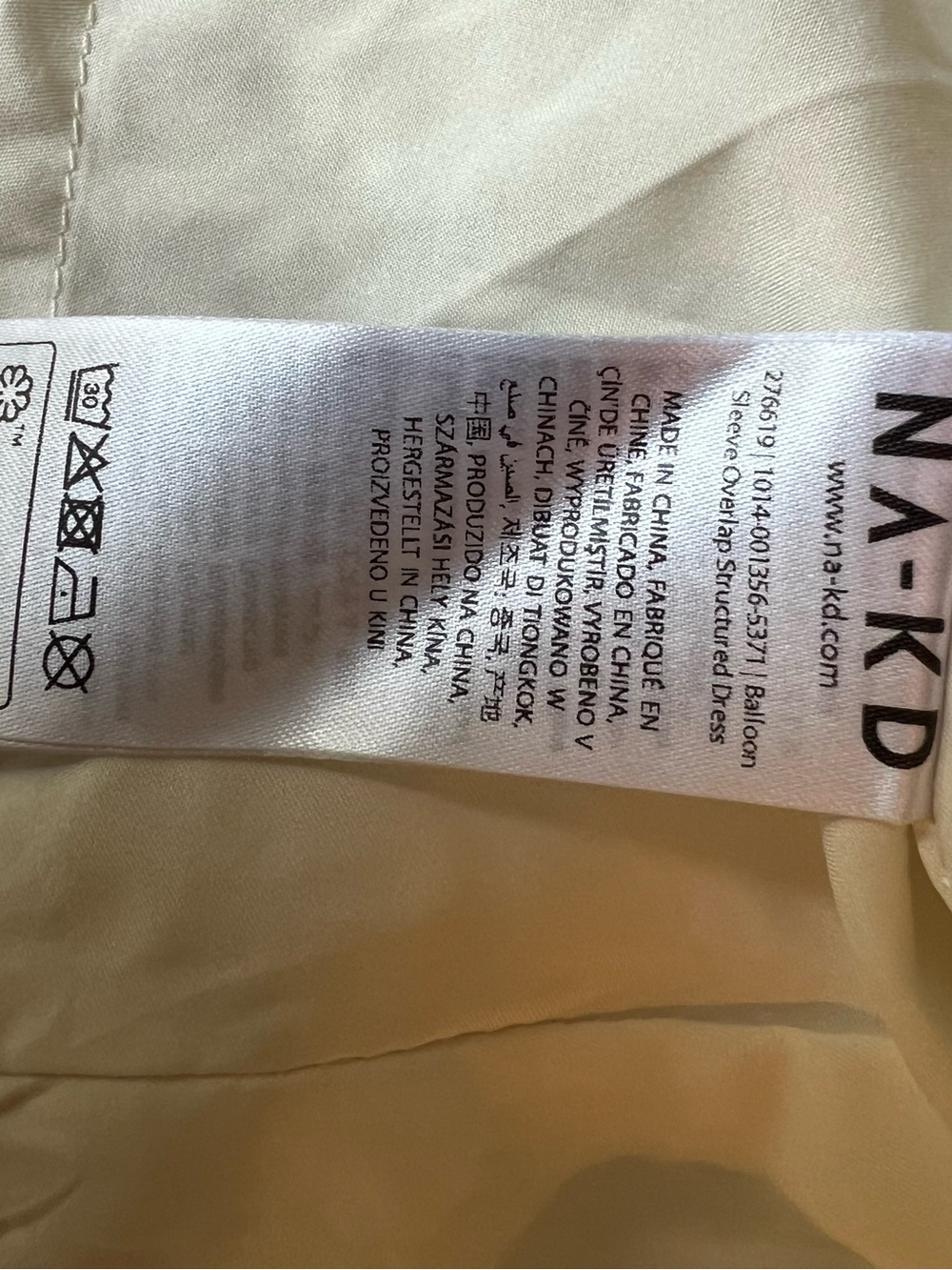NA-KD Floral Wrap Maxi Dress in Cream and Mustard - Picture 7 of 8